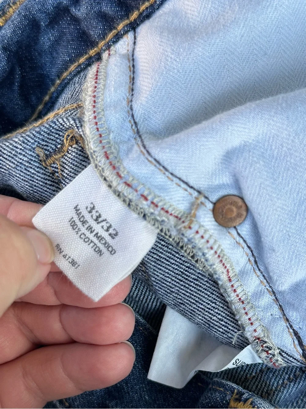 Polo Ralph Lauren Varick Slim Straight Jeans Men’s 33x32 Medium Wash Denim - Picture 9 of 13